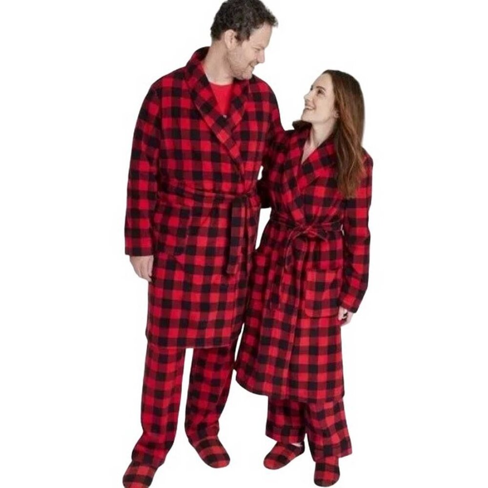 Adult Unisex Red Buffalo Check Robe by Wondershop SMALL (5556)